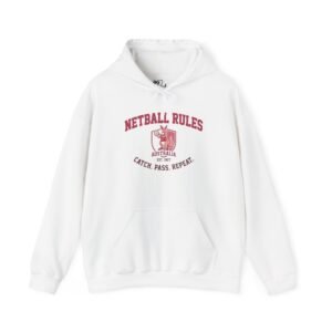 Netball Rules Hoodie — Catch. Pass. Repeat. Australia Graphic