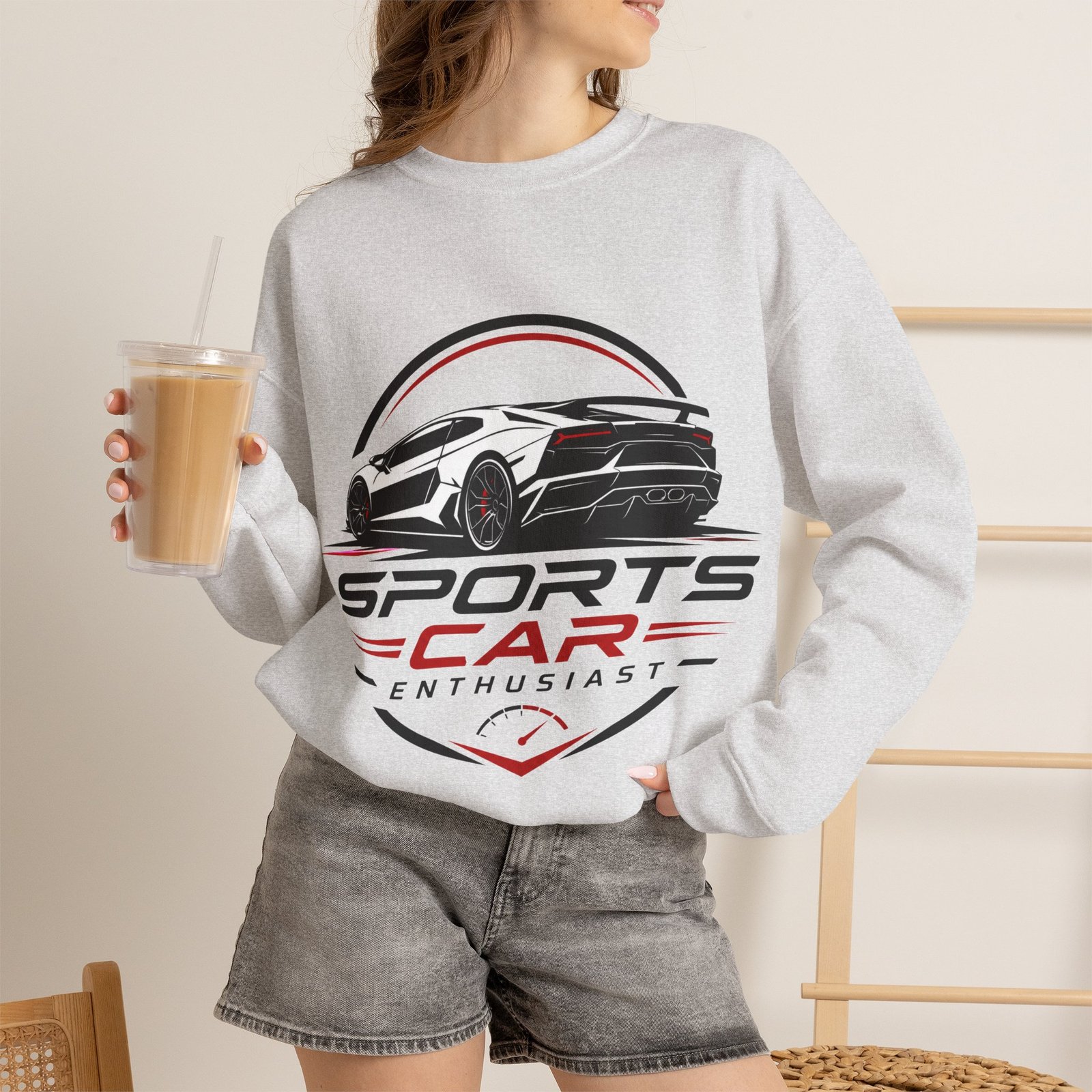 Sports Car Enthusiast Crewneck Sweatshirt - Image 12