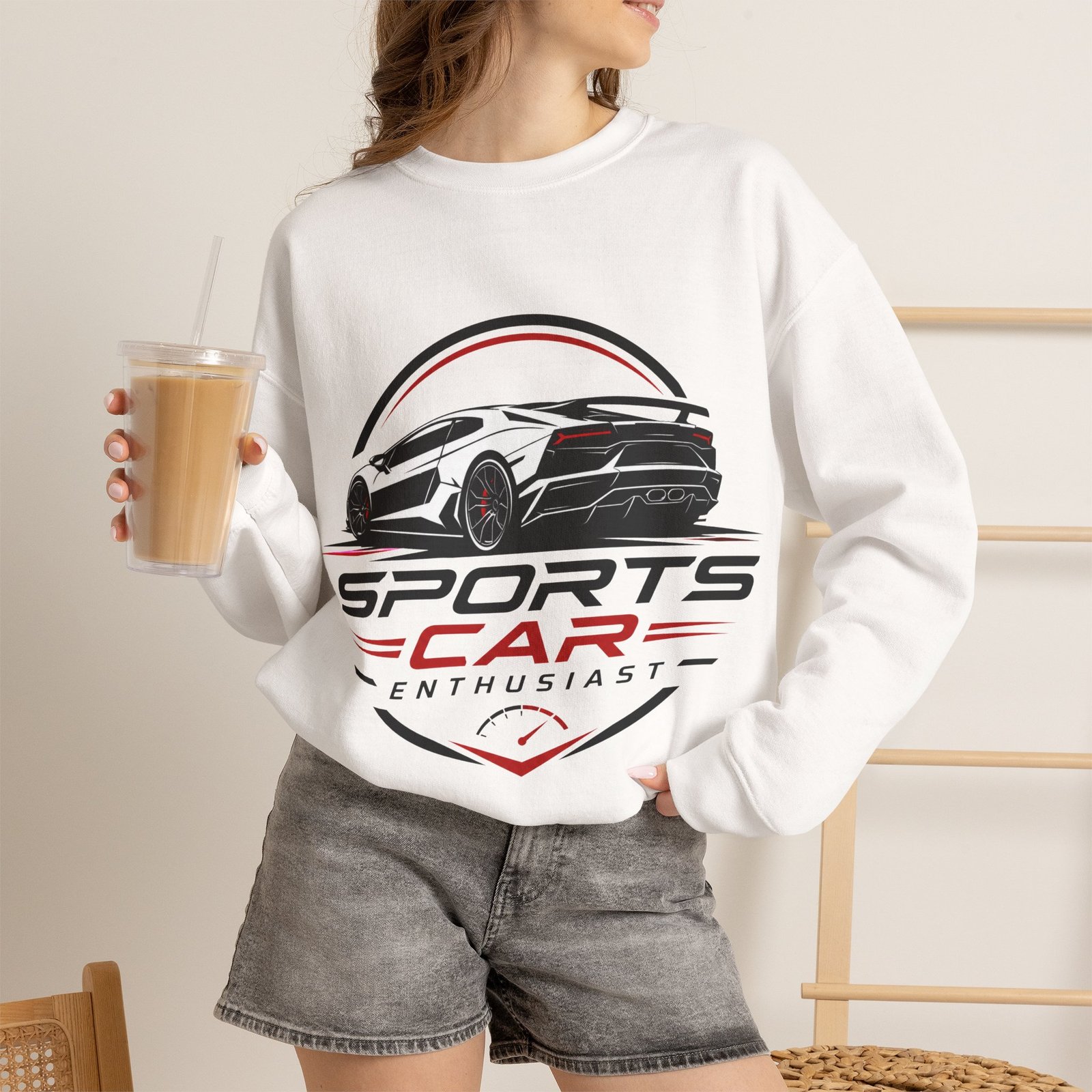 Sports Car Enthusiast Crewneck Sweatshirt
