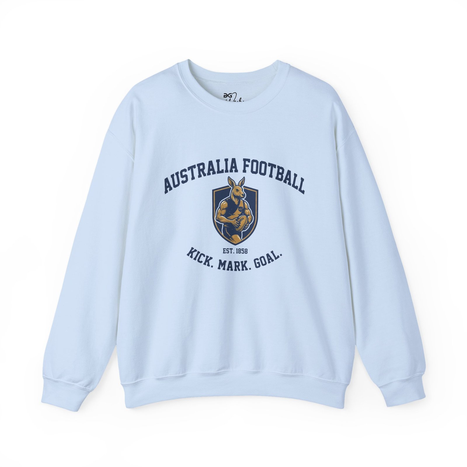 Australia Football Crewneck Sweatshirt – Kangaroo Emblem "Kick. Mark. Goal." - Image 13