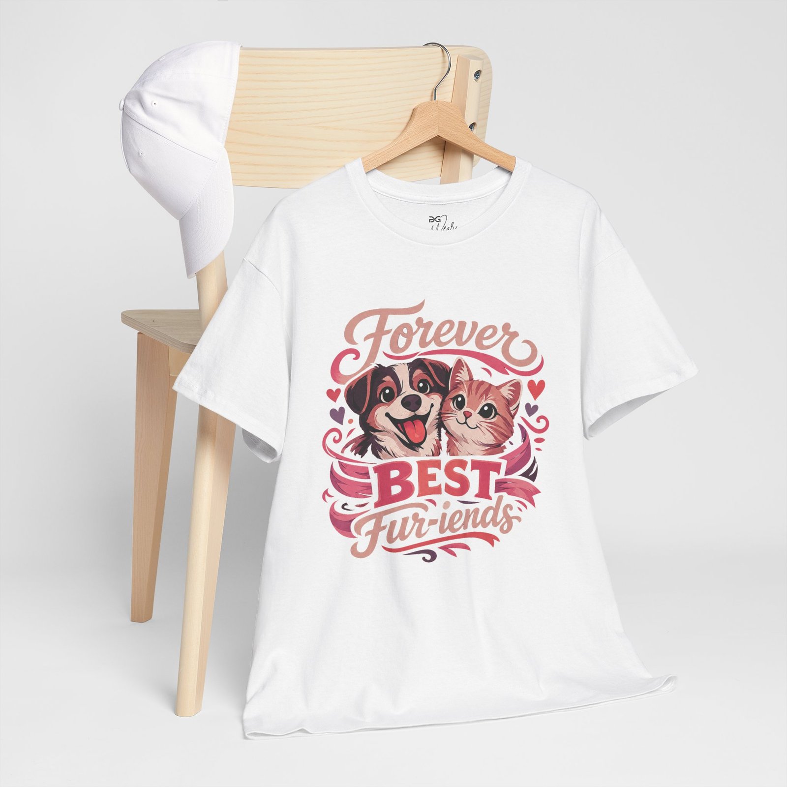Forever Best Fur-iends Tee — Cute Dog & Cat Friendship Graphic Shirt