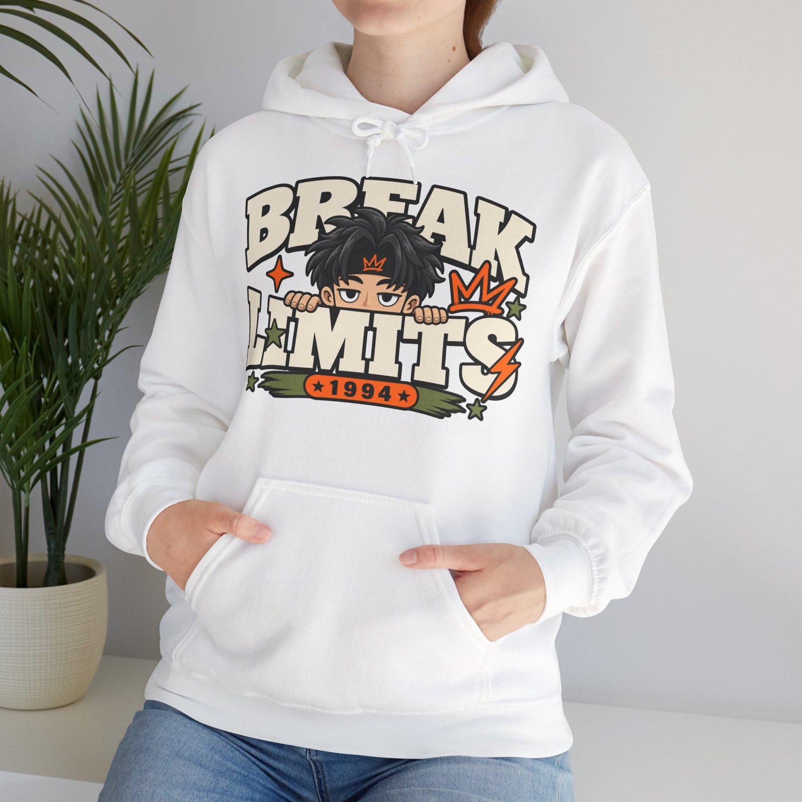 Break Limits Hoodie — Retro Anime Graphic Hooded Sweatshirt - Image 7