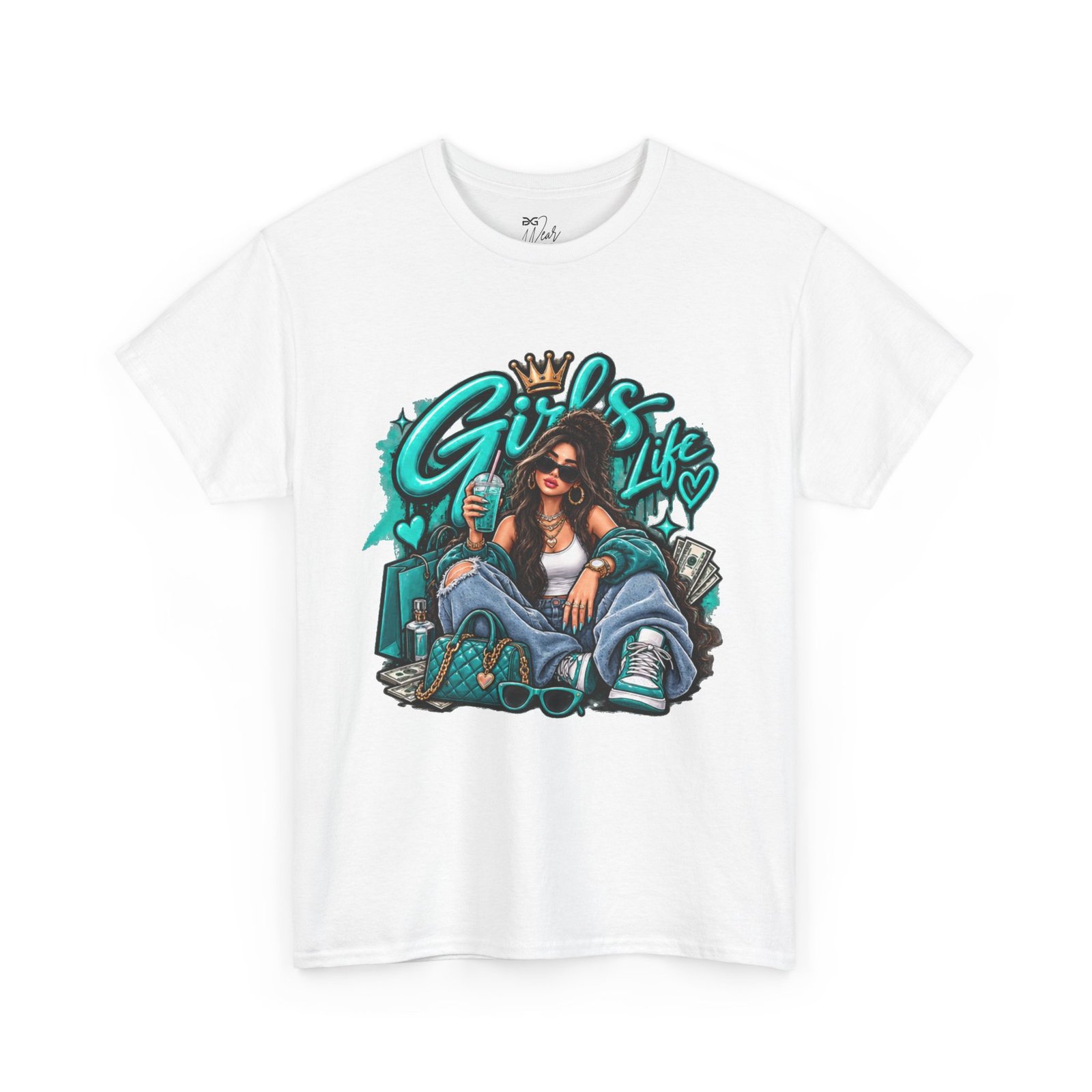 Girls Life Graphic Tee — Urban Streetwear Girl Power Shirt - Image 2