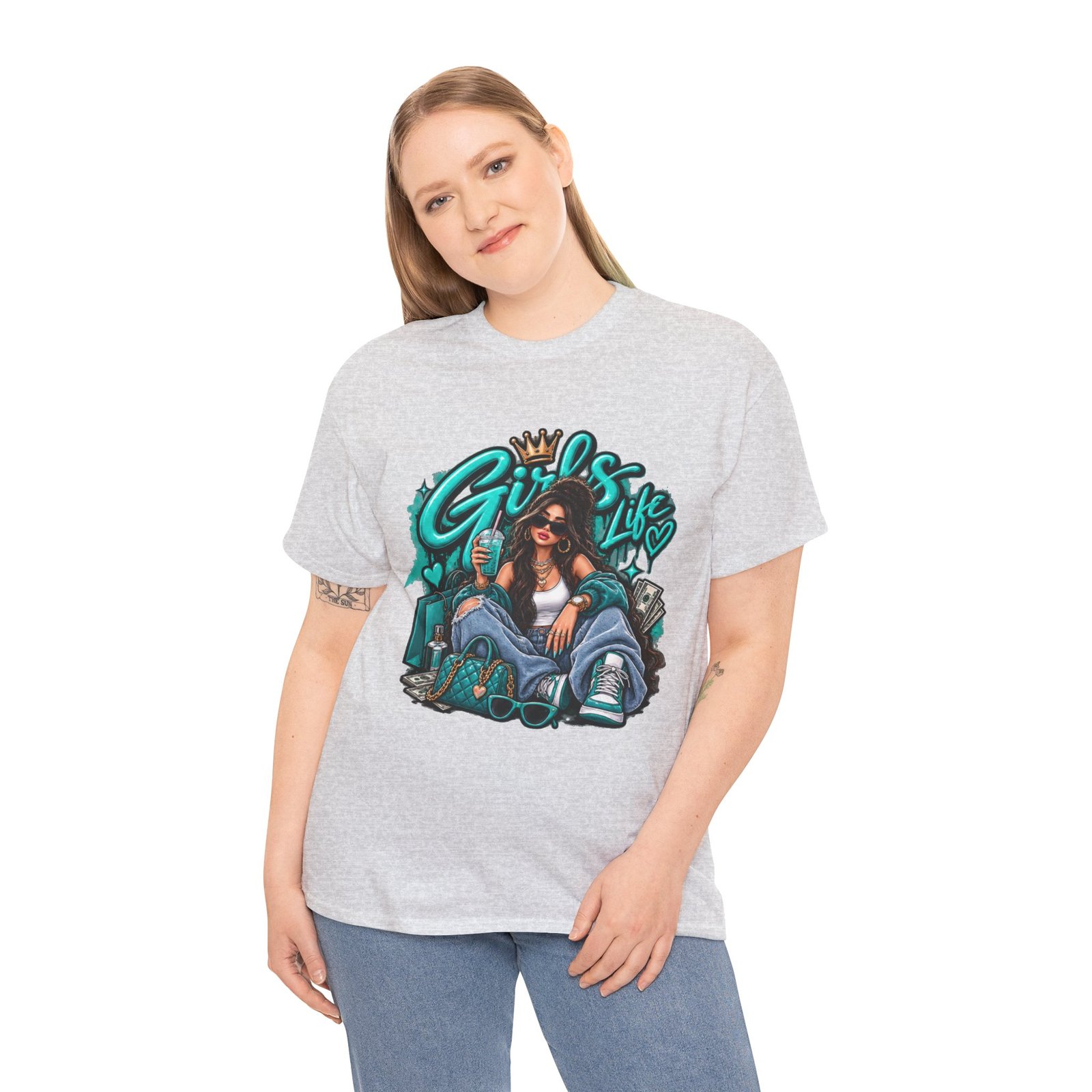 Girls Life Graphic Tee — Urban Streetwear Girl Power Shirt - Image 12