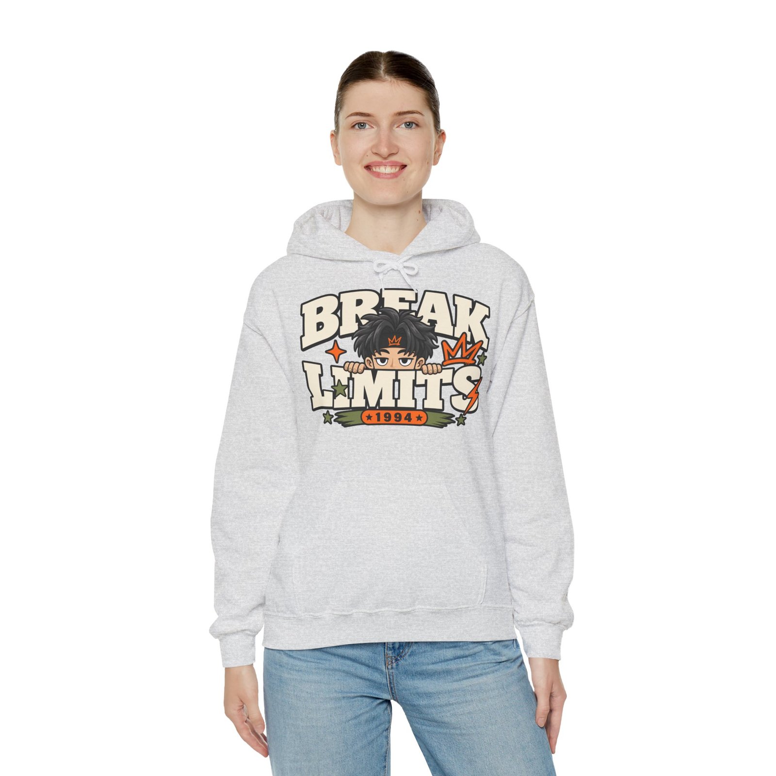 Break Limits Hoodie — Retro Anime Graphic Hooded Sweatshirt - Image 13