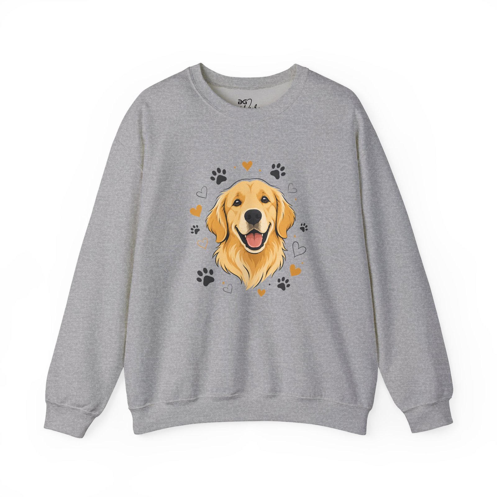 Golden Retriever Sweatshirt — Cute Paw Print Dog Lover Crewneck - Image 15