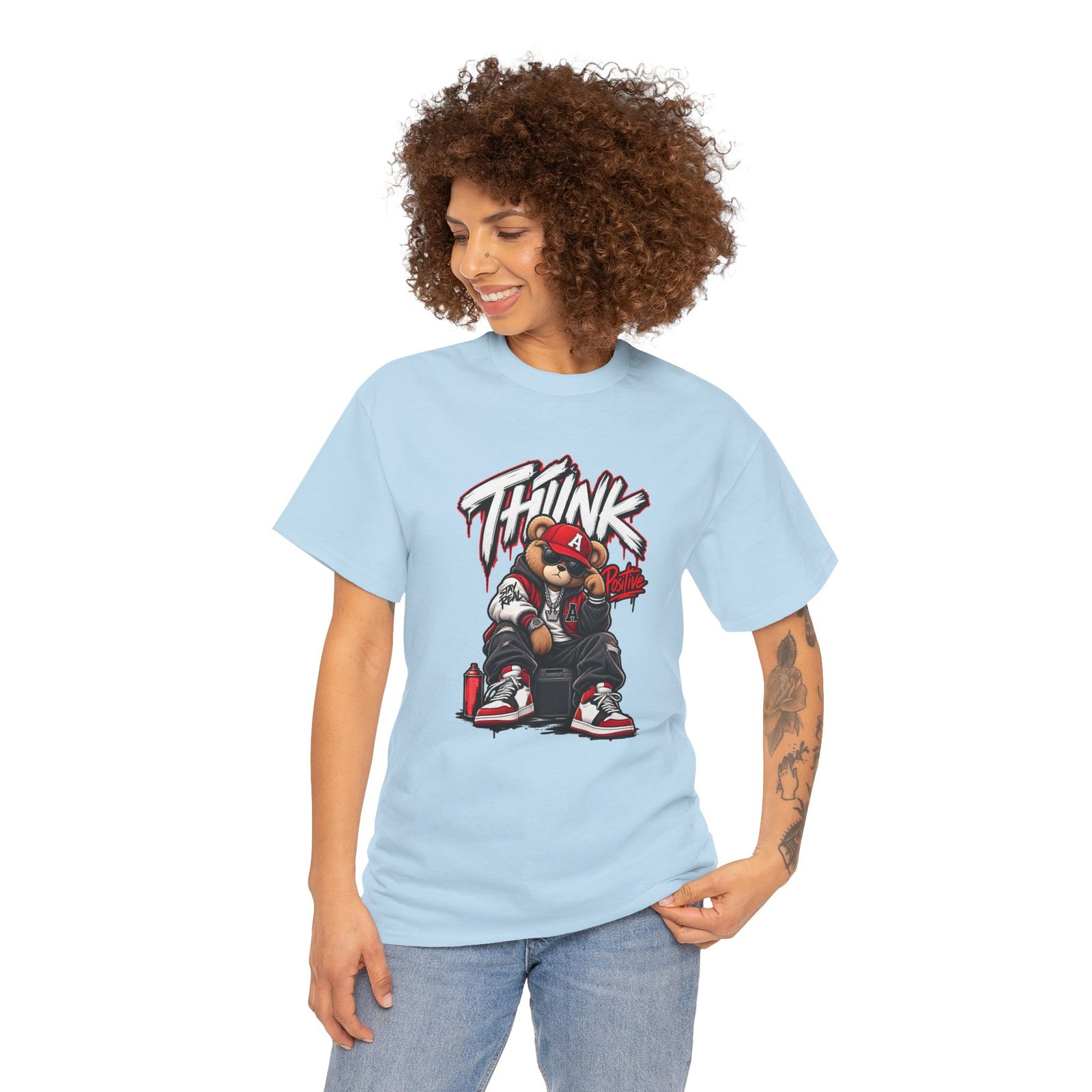 Think Bear Streetwear T‑Shirt — Urban Graphic Tee with 'Think' Bear Design - Image 24