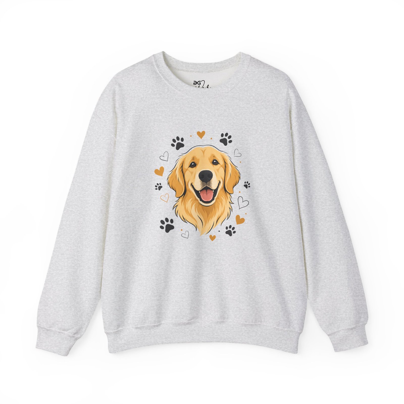 Golden Retriever Sweatshirt — Cute Paw Print Dog Lover Crewneck - Image 8