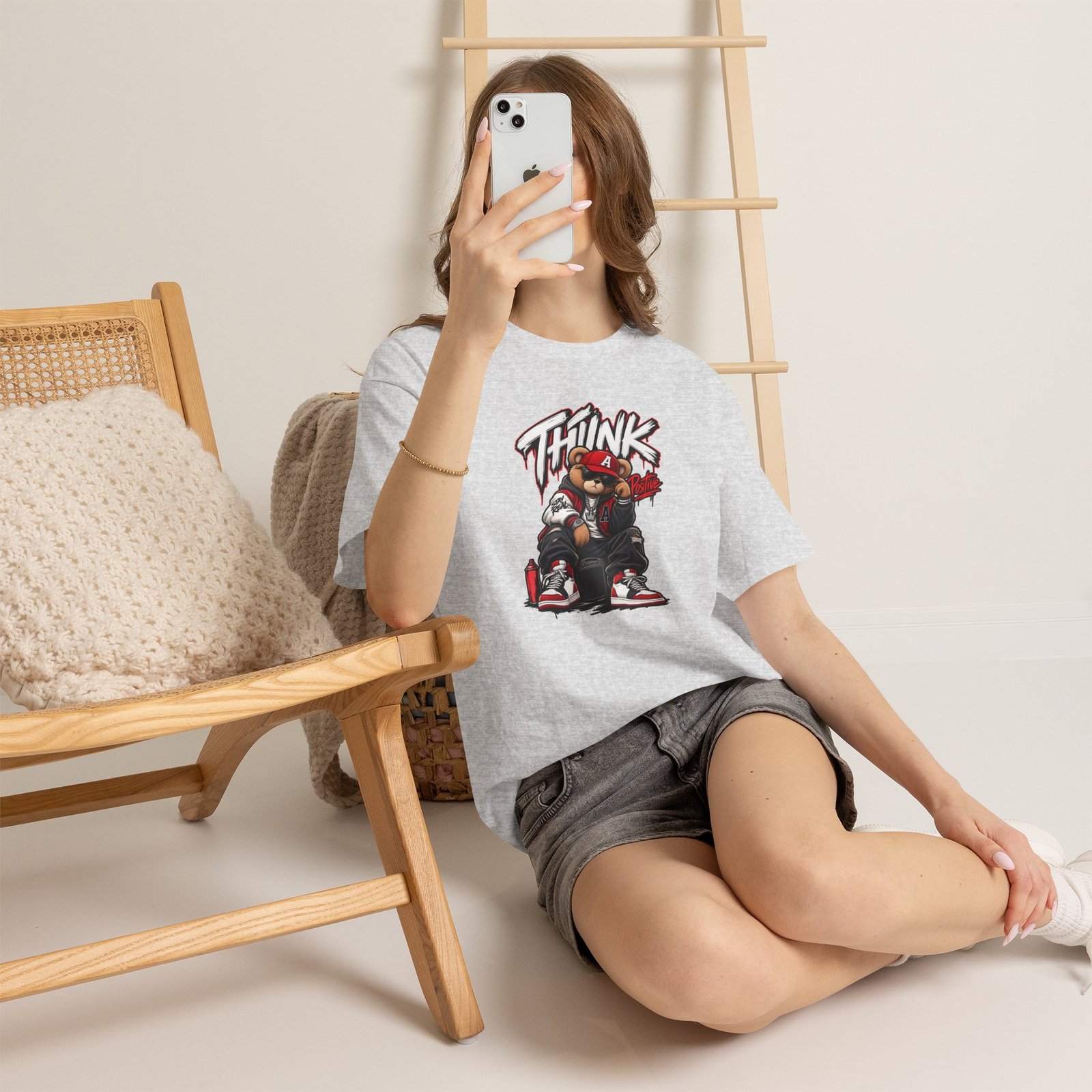 Think Bear Streetwear T‑Shirt — Urban Graphic Tee with 'Think' Bear Design - Image 18