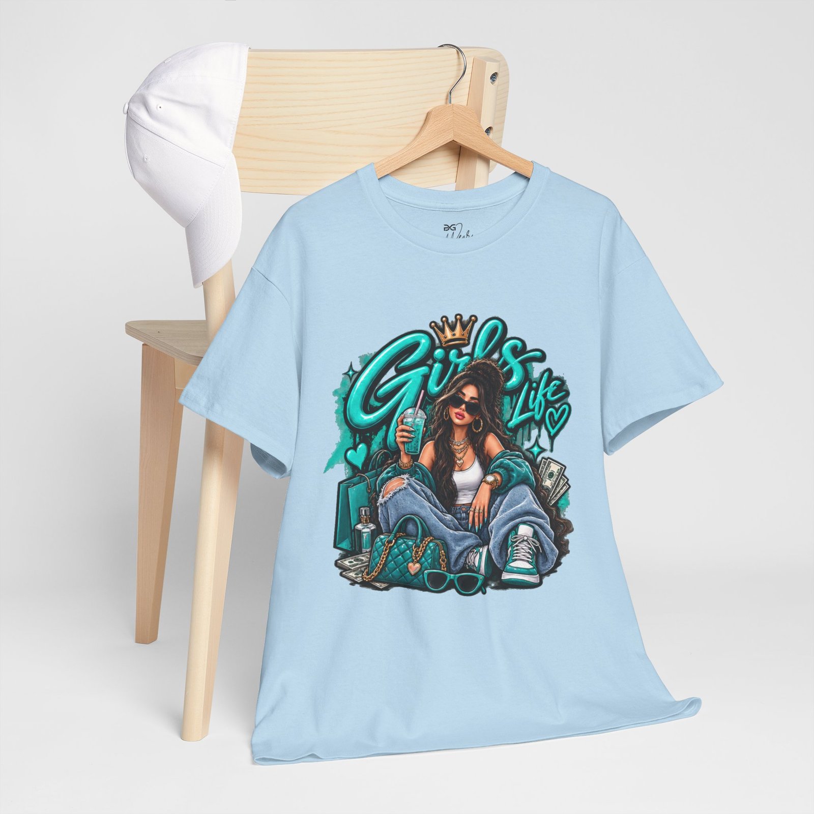 Girls Life Graphic Tee — Urban Streetwear Girl Power Shirt - Image 17