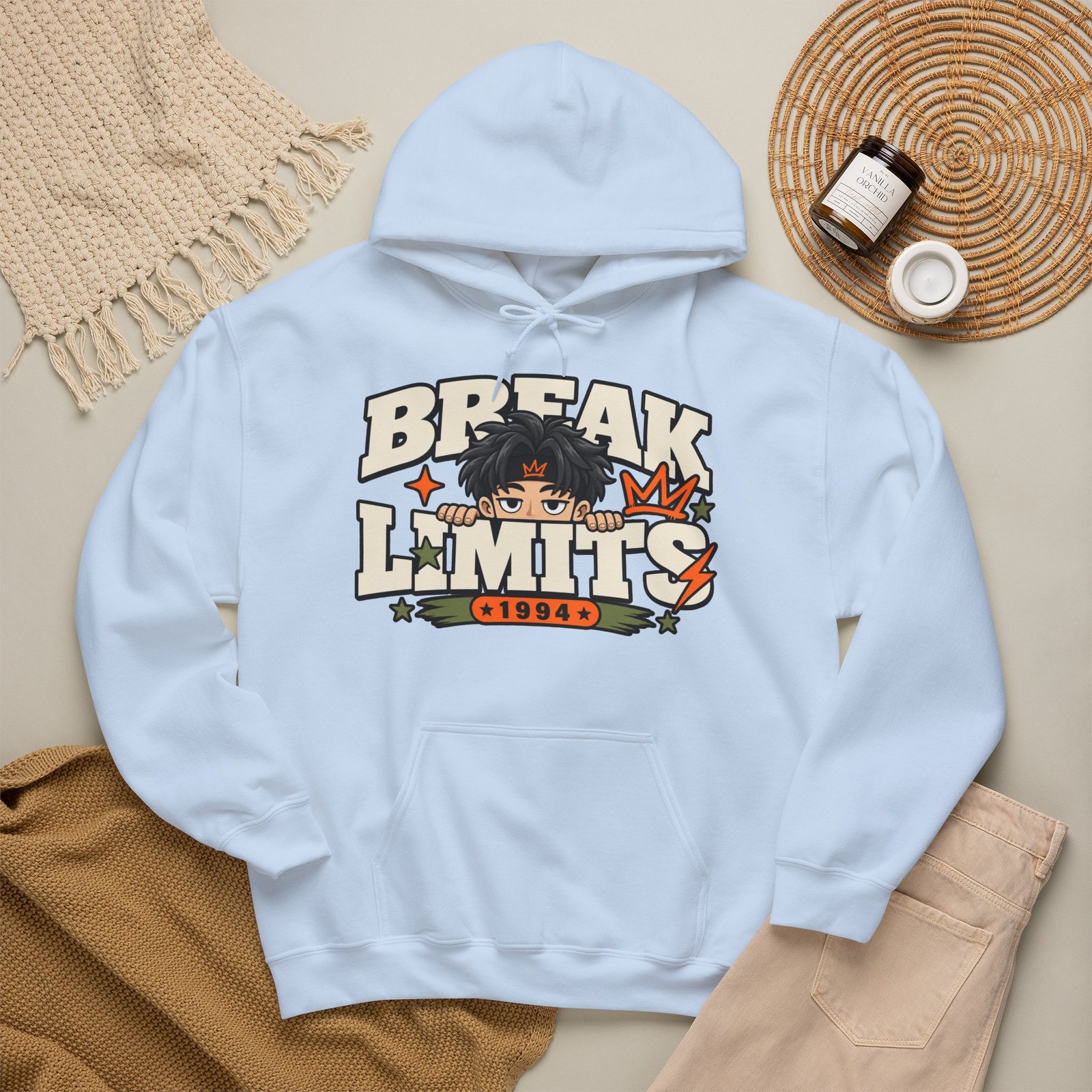 Break Limits Hoodie — Retro Anime Graphic Hooded Sweatshirt - Image 20